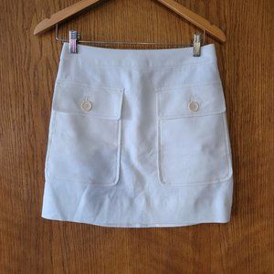 J. Crew Women's Off-White Oversized Pocket Skirt 0P New!